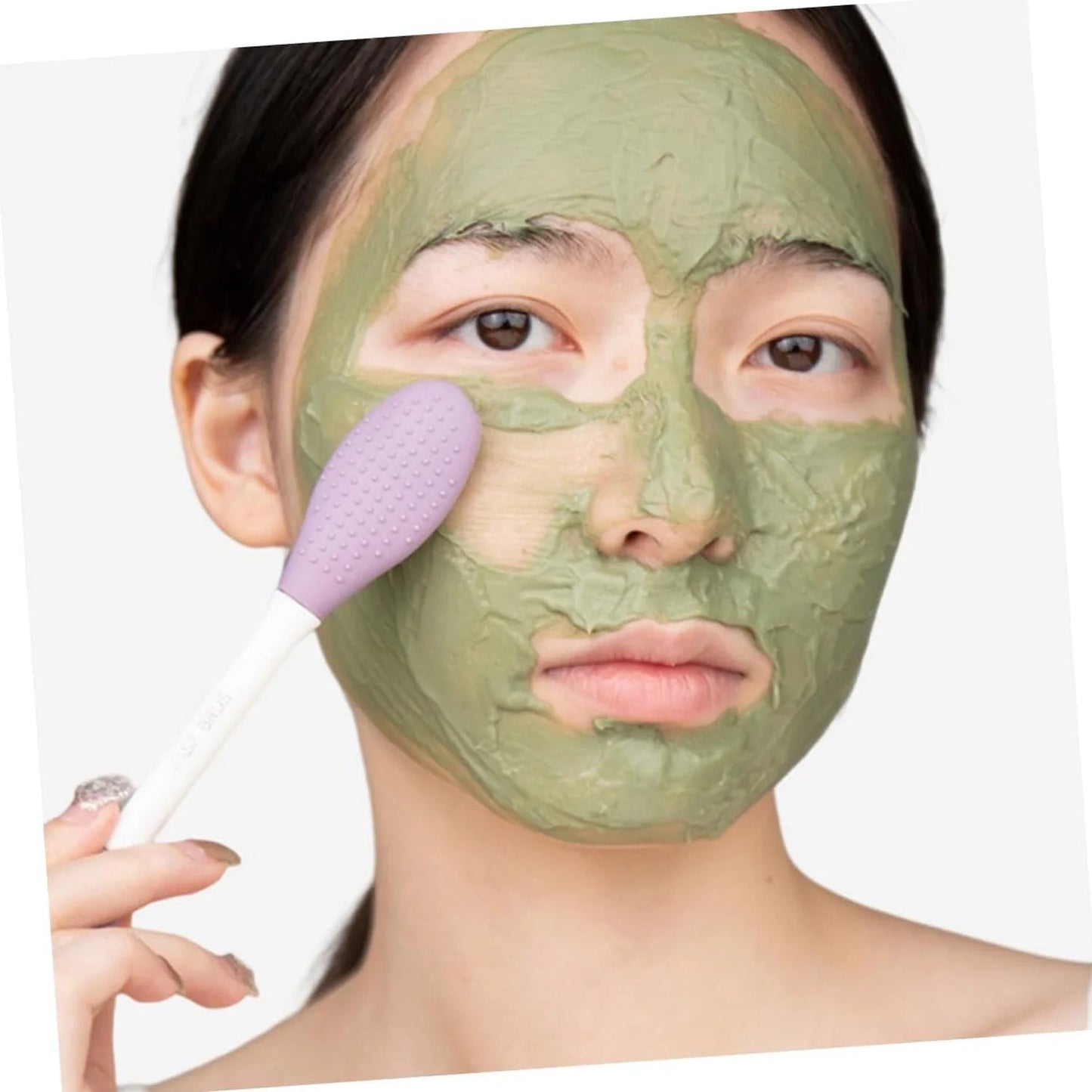 2 In 1 Double-headed Silicone Face Mask Brush (2 Pc)