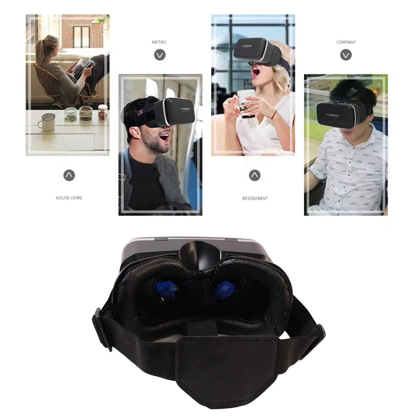 VR Virtual Reality 3D Glasses Headset (1 Pc)