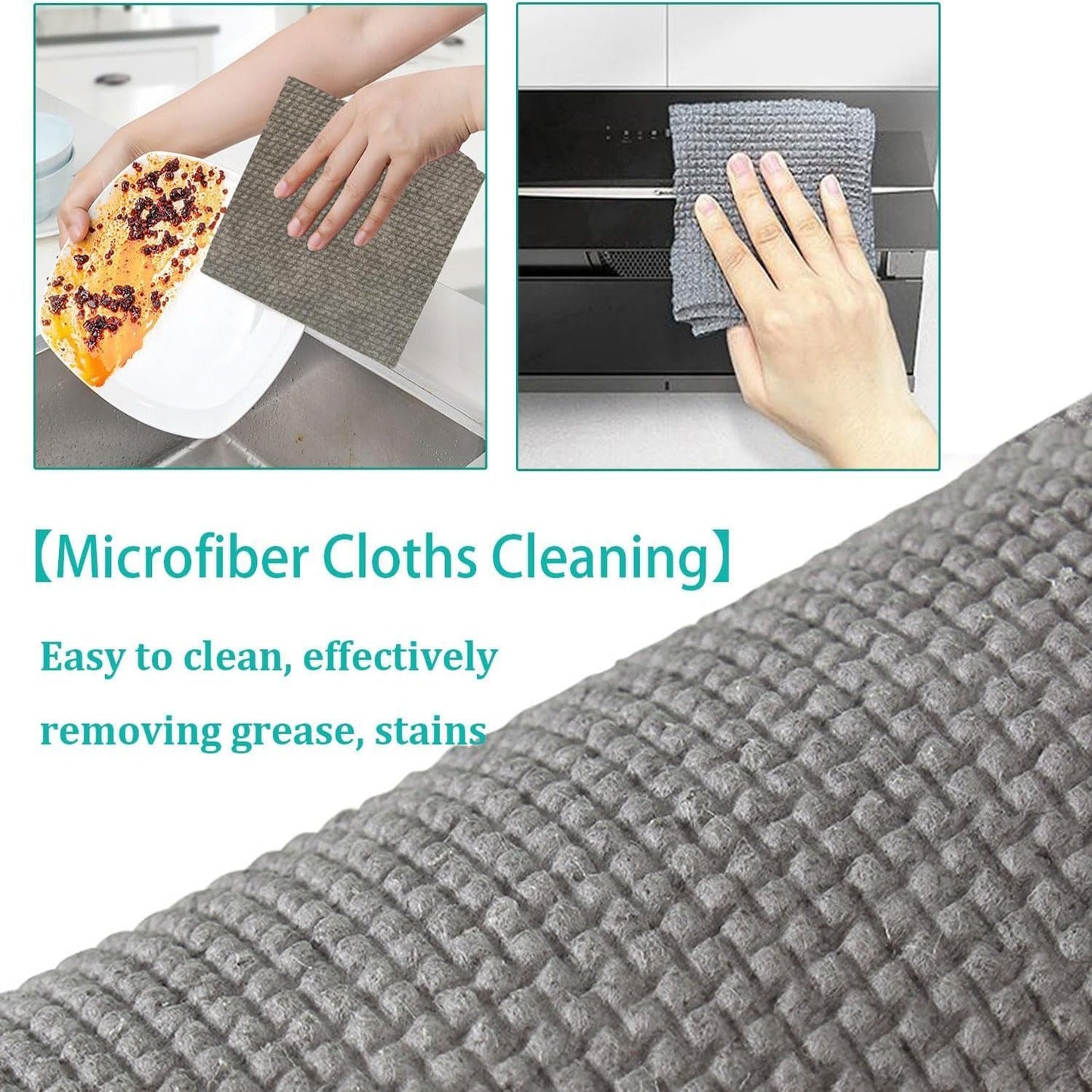 Durable Microfiber Kitchen Scrub Cloth Ã¢â‚¬â€œ Wear-Resistant & Multipurpose Cleaning Cloth (20Ãƒâ€”22cm, 1 Pc)