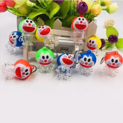 Doremon lightning keychain, 2 colored lightning keychain (3 pc)