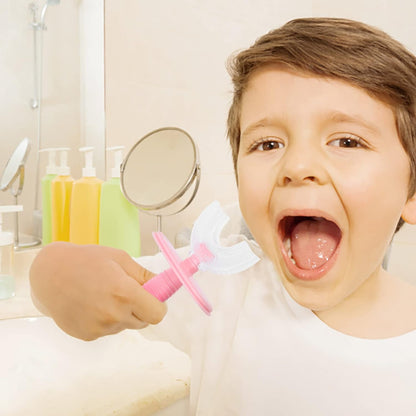 Kids U-Shaped Silicone Toothbrush Ã¢â‚¬â€œ 360Ã‚Â° Cleaning for Ages 2-6 (1 Pc)
