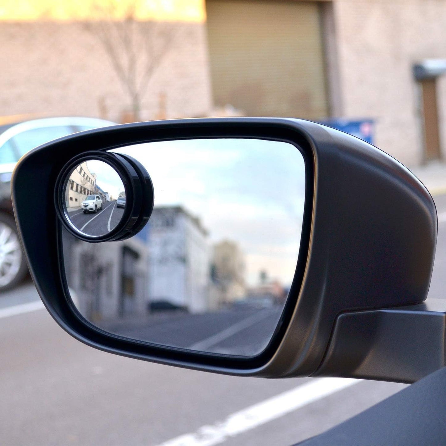 Car Blind Spot Mirror Ã¢â‚¬â€œ HD Glass, Convex & Frameless (2 Pcs Set)