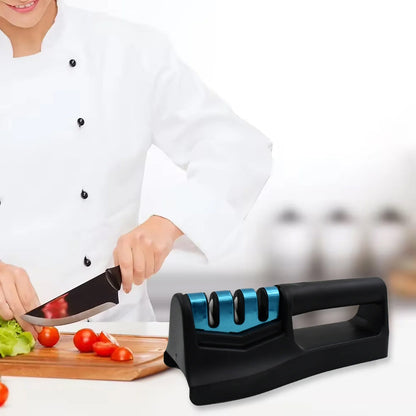 Kitchen Knife Sharpener Ã¢â‚¬â€œ Handheld for Chefs & Serrated Knives (1 Pc, Chopper Not Included)