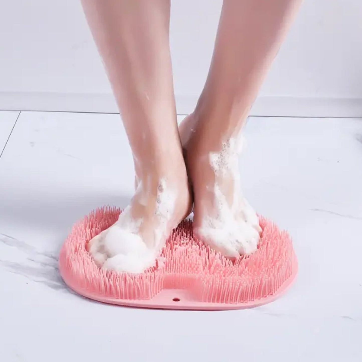 Silicone Bath Massage Cushion Ã¢â‚¬â€œ Suction Cup Exfoliating Foot Scrubber & Mat