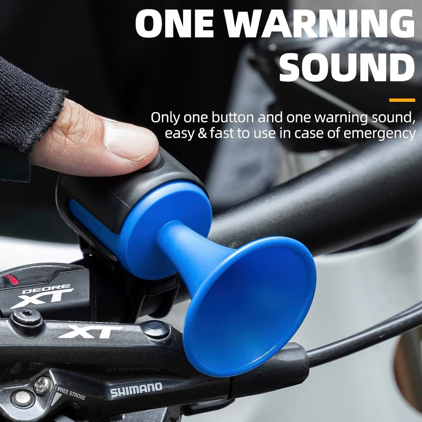 Loud 120dB Bicycle Air Horn Ã¢â‚¬â€œ Waterproof Electric Bell with Long Battery Life