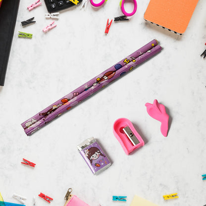 Stationery Set for Kids Ã¢â‚¬â€œ 7-in-1 School Kit with Pencils, Eraser, Sharpener, Pouch & More (Pack of 7 Pcs)