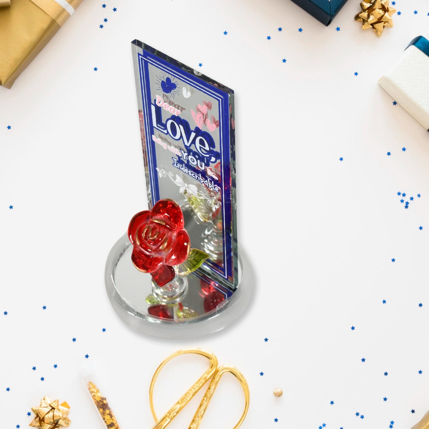 Lovely Rose Showpiece Ã¢â‚¬â€œ Romantic Gift Set for All Occasions (1 Pc)