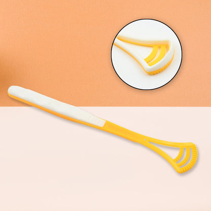 Tongue Scraper & Brush for Fresh Breath (2 Pc)