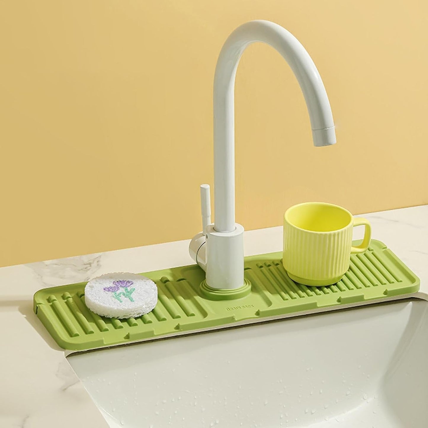 Silicone Sink Faucet Pad Ã¢â‚¬â€œ Drip Protector & Splash Guard for Kitchen, Bathroom & Bar
