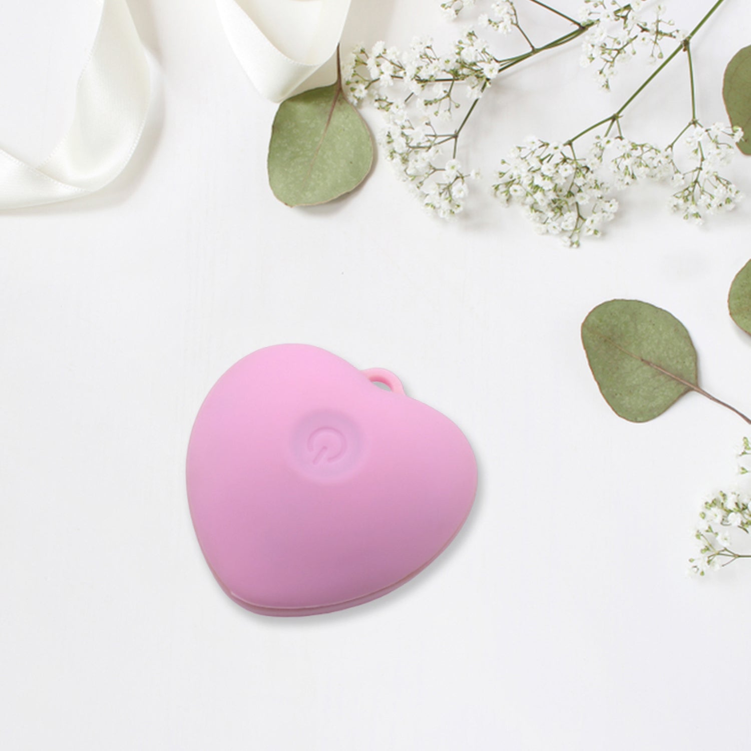 Heart-shaped silicone face brush for womenâ€™s daily skincare routine