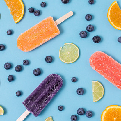 Silicone Sicle Molds Ã¢â‚¬â€œ DIY Ice Pops with Lids & 50 Sticks