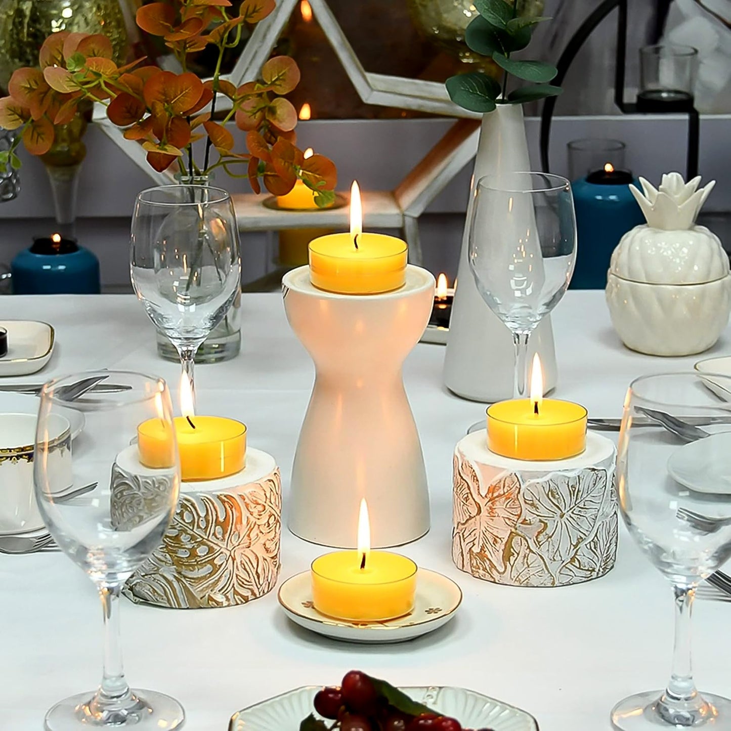 Tealight Diwali Candle Ã¢â‚¬â€œ Smokeless, Long-Burning, Mix Color (2 Pc / Mix Color)