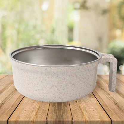 Rice Bowl Noodle Set Ã¢â‚¬â€œ 6 Pcs with Lid, Handle & Cutlery