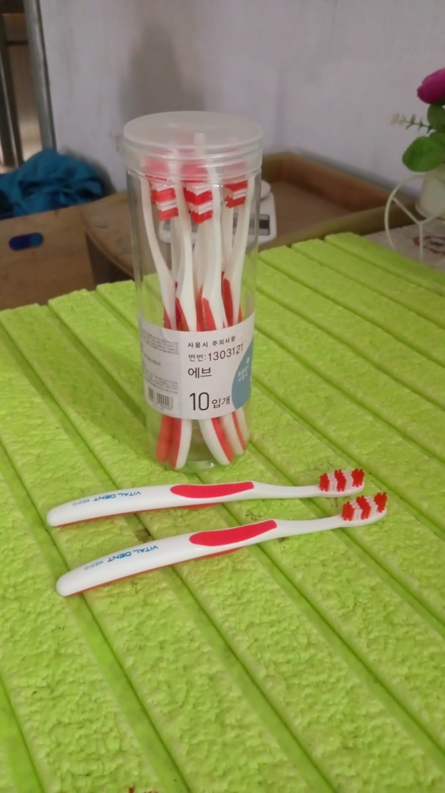 Soft Toothbrush With Plastic Round Box for Men and Women, Kids, AdultsÃ‚Â Plastic Toothbrush (10 pcs Set)