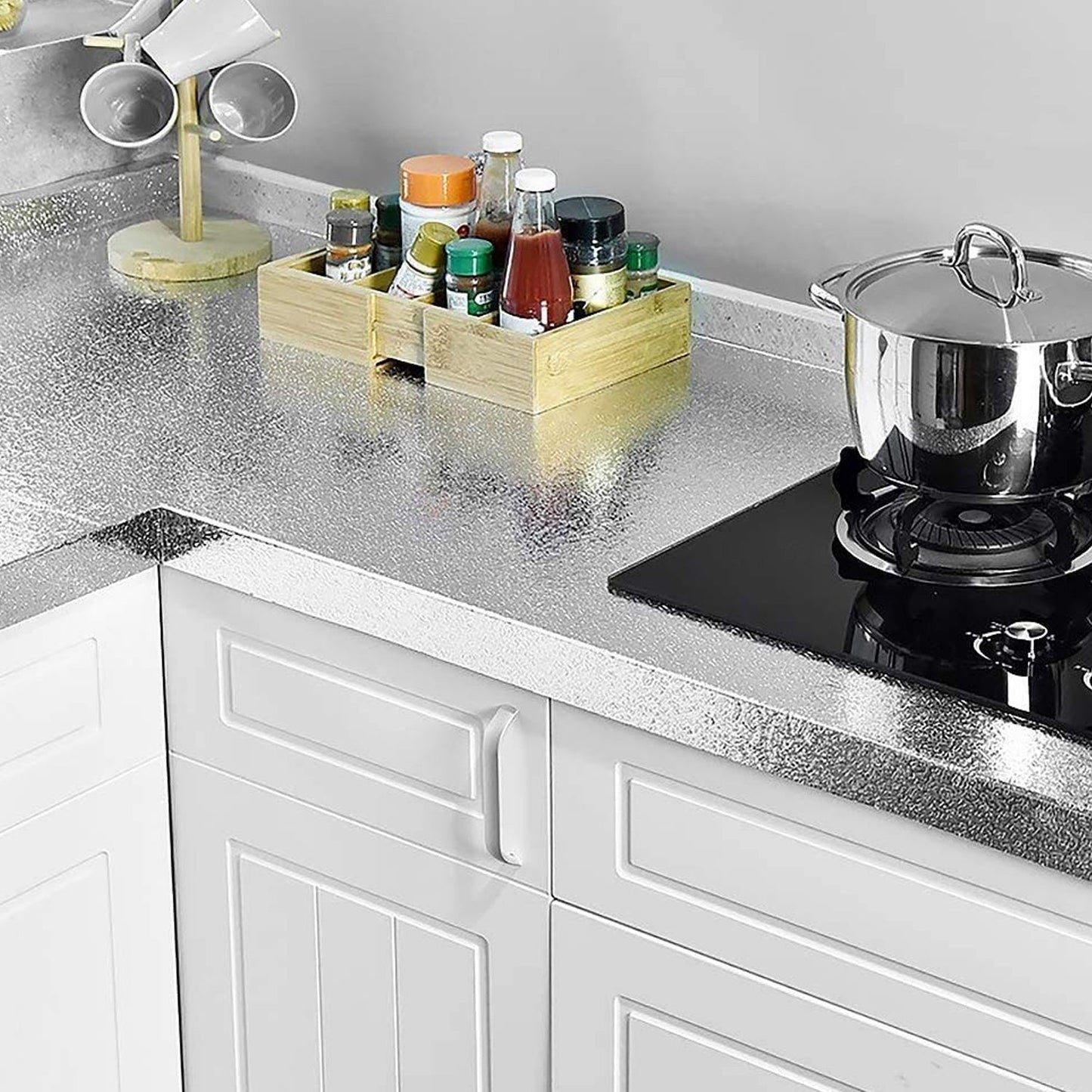 Self-Adhesive Wallpaper Aluminum Foil Wall Paper (60Ãƒâ€”200 Cm / Mix Design)