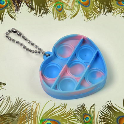 Fidget Toys for Kids Mini  Keychain (2 Pc / Mix Color & Design)