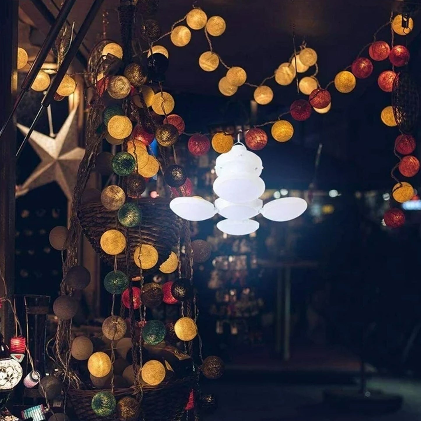 Solar Multi-Functional Emergency LED Light Ã¢â‚¬â€œ USB Rechargeable, 5 Modes, Foldable, SOS & IP65 Waterproof