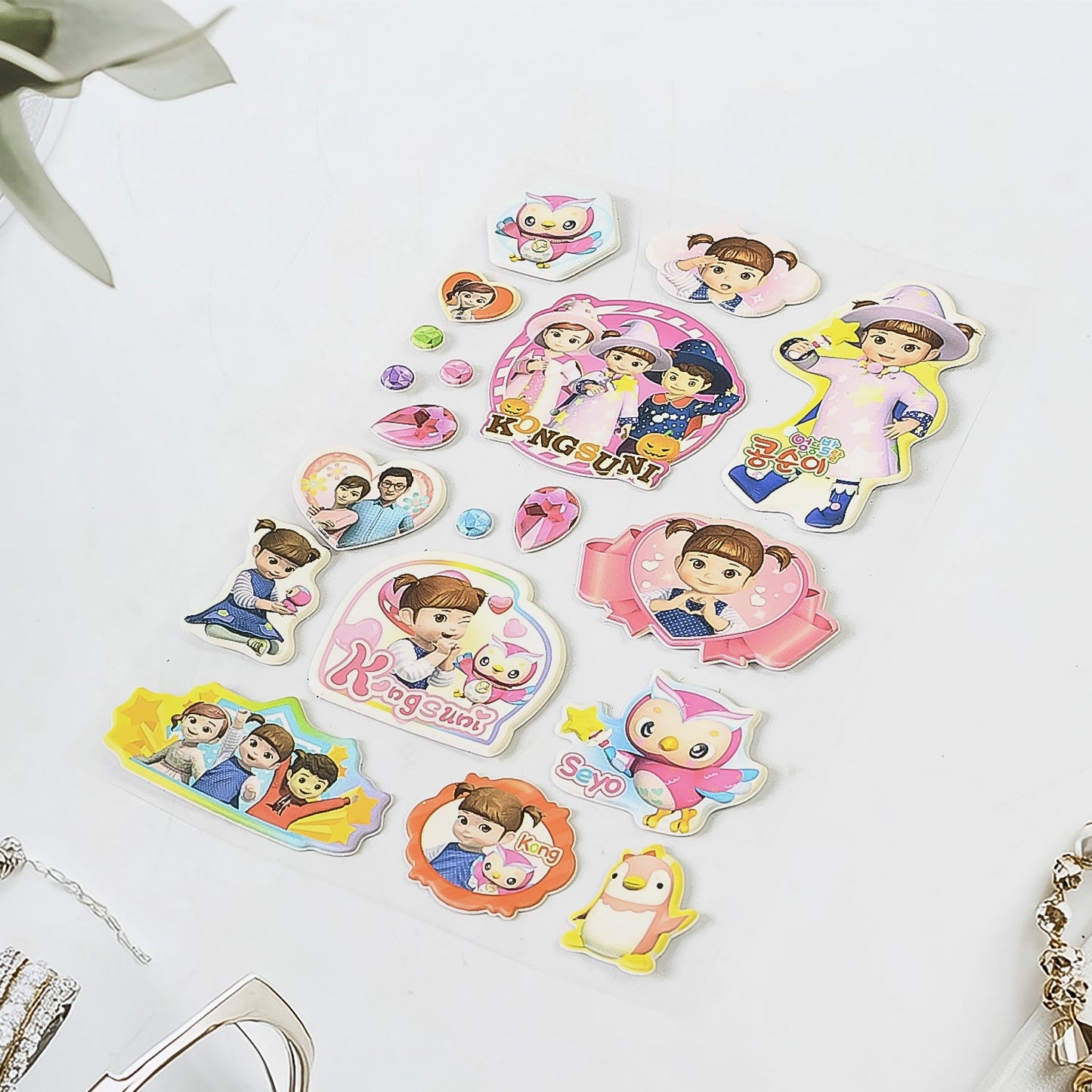 Multipurpose Adhesive 3D Stickers (3 Sheet / 15Ãƒâ€”10 Cm)