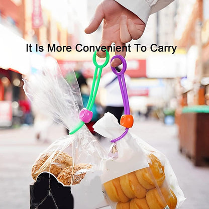 Food Bag Sealing Clips - Multi-Purpose Reusable Organizers for Kitchen & Home (2 pc)