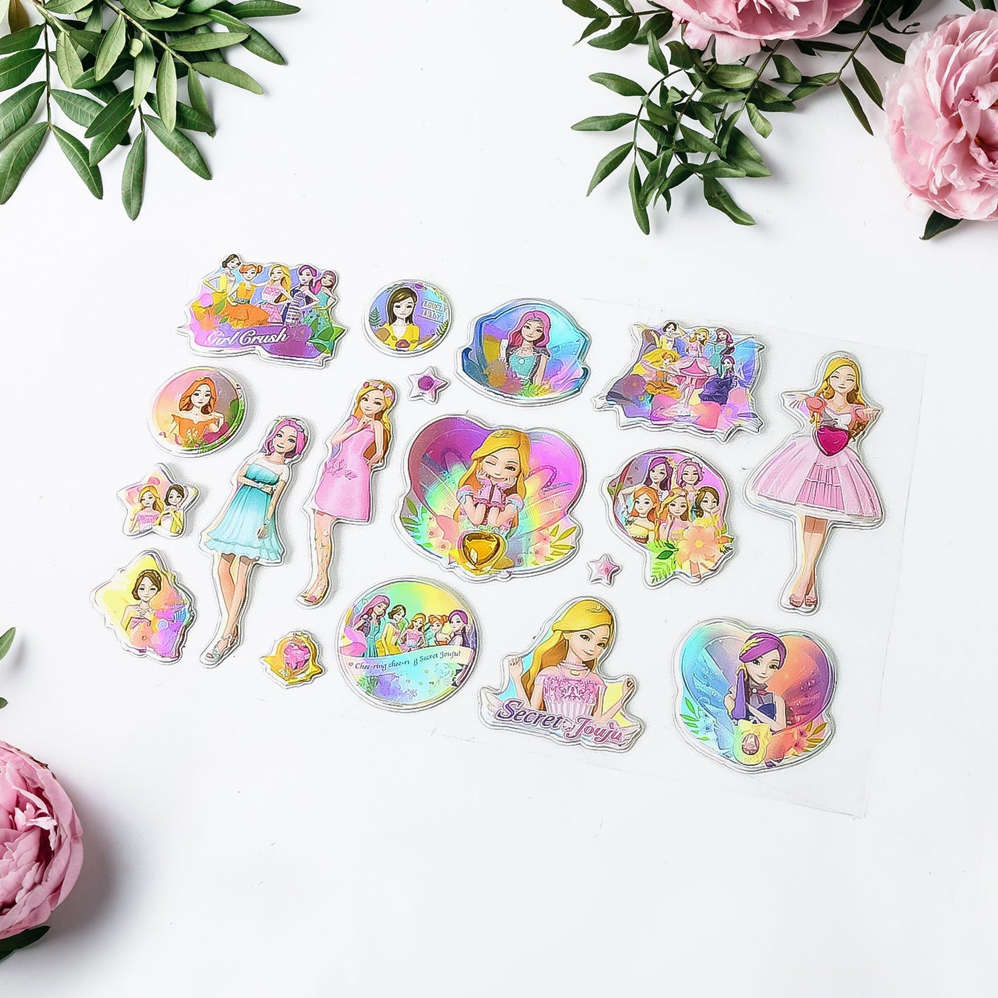 Multipurpose Adhesive 3D Stickers (2 Sheet / 19Ãƒâ€”12 Cm)