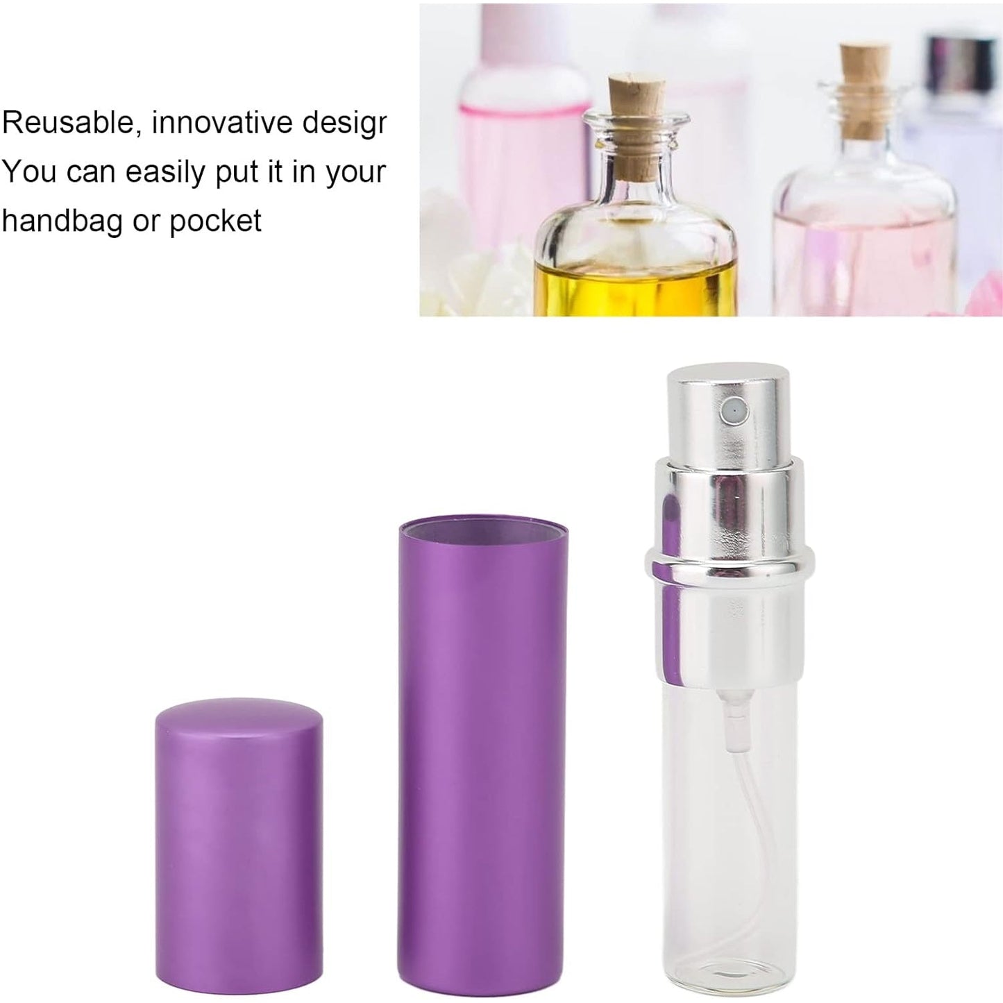 Empty Spray / Perfume Bottle Refillable Fine Mist Perfume For Sanitizer Travel Beauty Makeup Perfume fillerÃ‚Â (1 Pc)