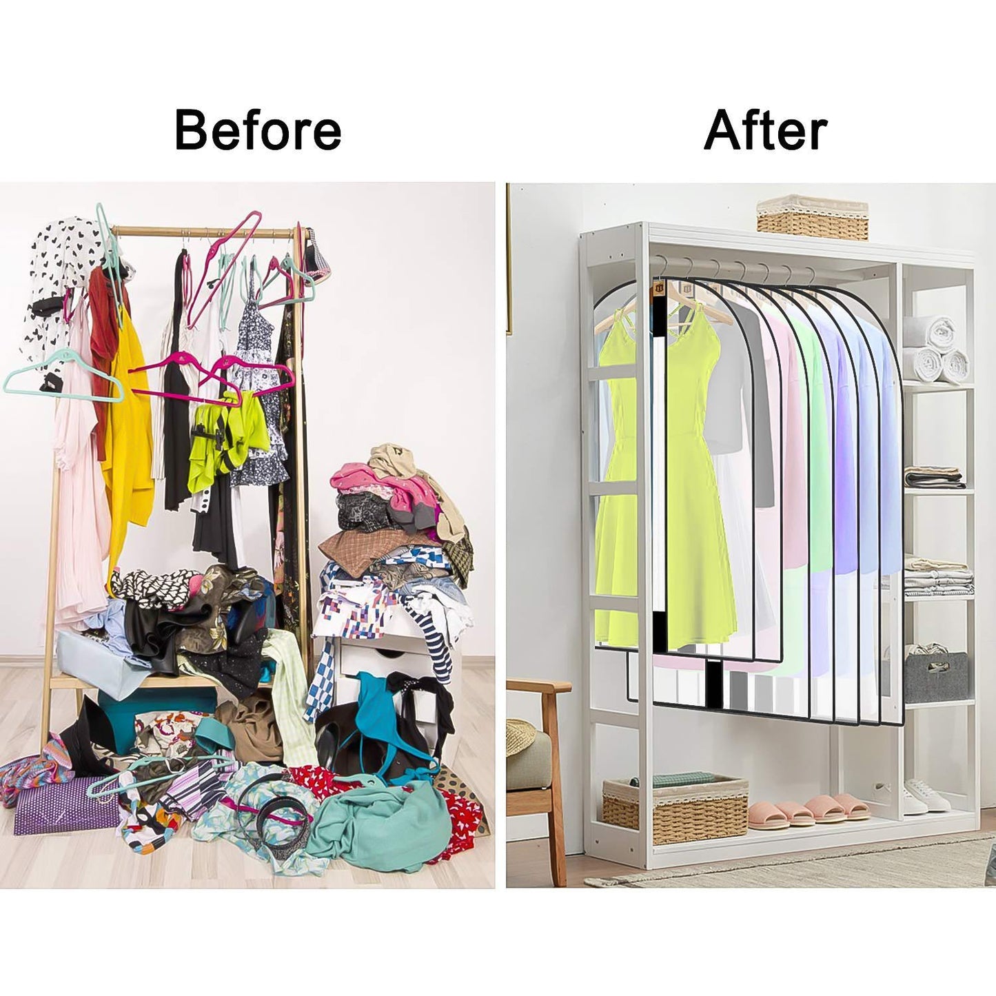 Foldable Non Woven Men's Coat Blazer Suit Cover (100Ãƒâ€”60 CM / 1 Pc)