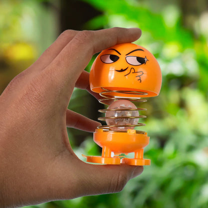 Cartoon Face, Spring Doll Dance Toy (2 Pc / With Color Box)