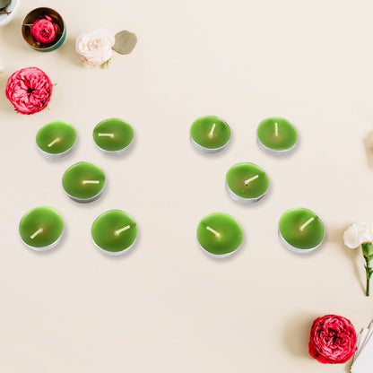 8-9 Hour Unscented Smokeless Candles Ã¢â‚¬â€œ For Diwali, Christmas, Weddings, Parties & Mood Dinners (10 Pc)