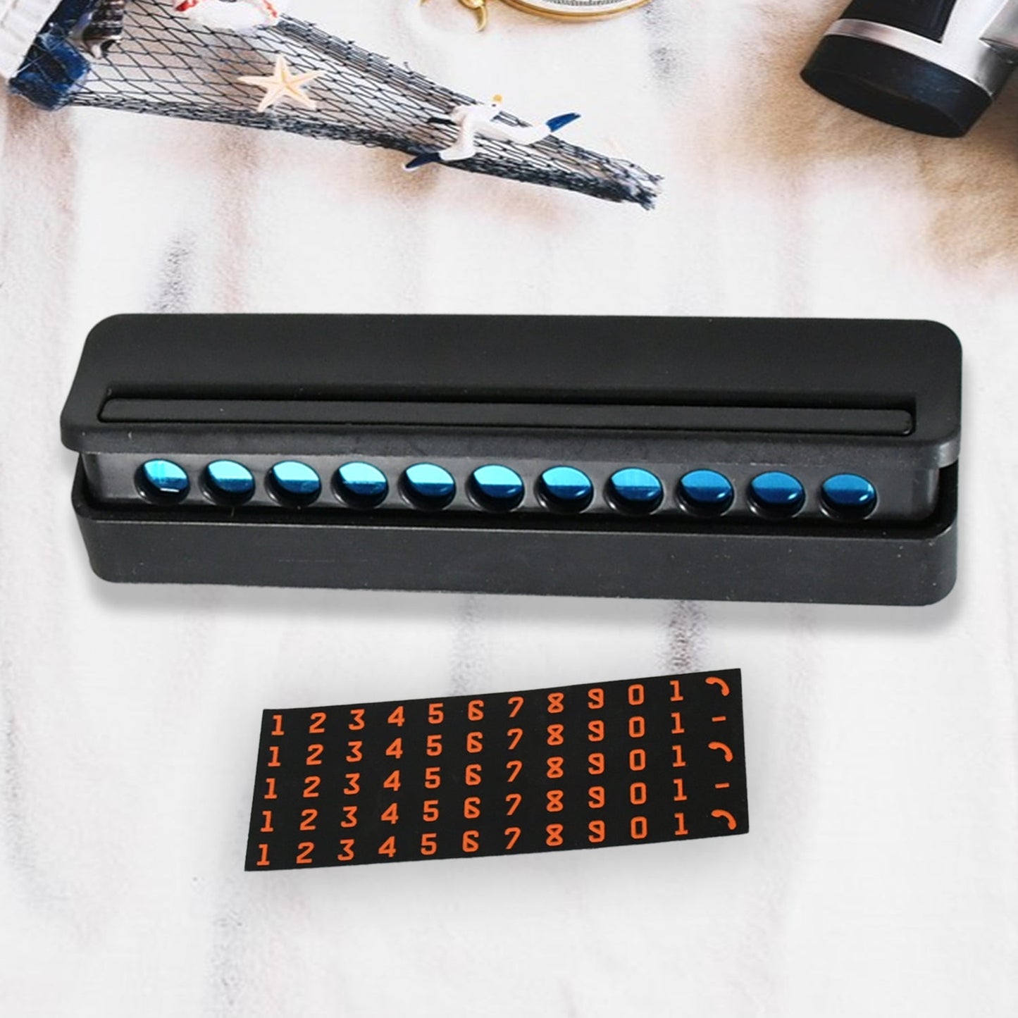 Temporary Car Parking Mobile Number Display with Magnetic Numbers Stickers,Car Parking Magnetic Mobile/Telephone Number Plate (1Pc)Ã‚Â Ã‚Â 