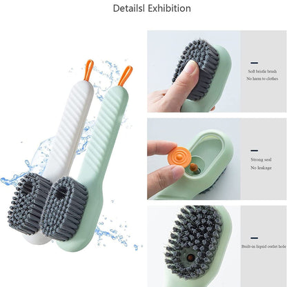 Multifunctional Scrubbing Brush with Liquid / Soap Dispenser, Cleaning Brush with Liquid / Soap Dispenser, Shoe Brush for Cleaning, Cloth Cleaning Brush with HandleÃ‚Â Liquid Shoe Brush For Shoe Clothes (1 Pc)