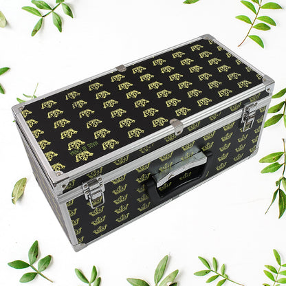 Wooden & Aluminium Multipurpose Portable Suitcase Travel Tool Box (38Ãƒâ€”17Ãƒâ€”18 Cm / 1 Pc)