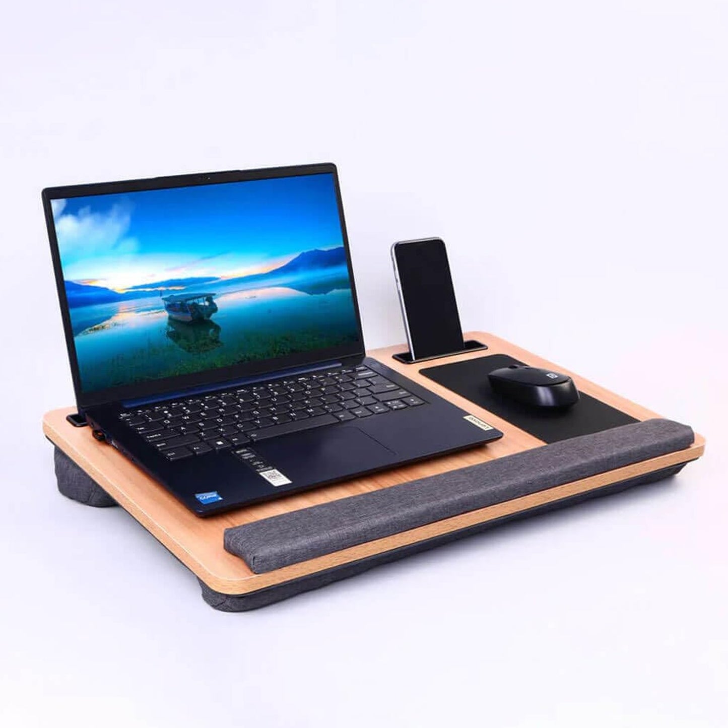 Portable Laptop Table with Mouse Pad (55Ãƒâ€”35 Cm / 1 Pc)