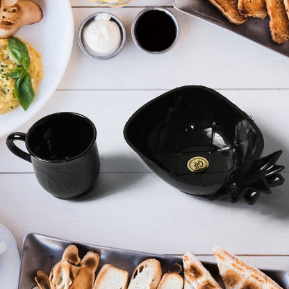 Pine Party Ceramic Tea / cups / Mug Set With Pineapple Shape Serving BowlÃ‚Â Milk Cup, Coffee Cup, Tea Cup, Breakfast Cup, Drinking Mug or Outdoor for Household, Gift for Birthday, Wedding Party (5 Pcs set)