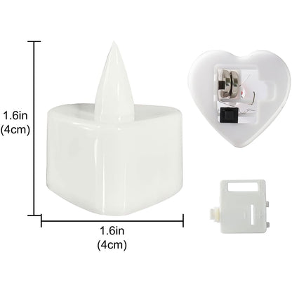 LED Tealights, Smokeless Plastic Decorative Candles (Pack Of 2 / Multicolor)