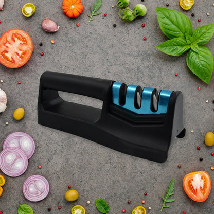 Kitchen Knife Sharpener Ã¢â‚¬â€œ Handheld for Chefs & Serrated Knives (1 Pc, Chopper Not Included)