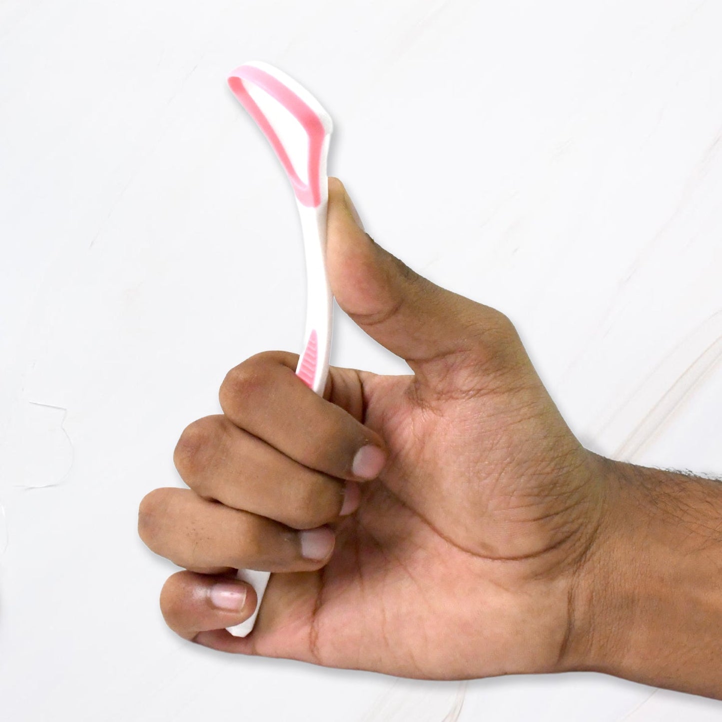 Tongue Cleaner Oral Tongue Cleaner Brush Scraper (2 Pc)