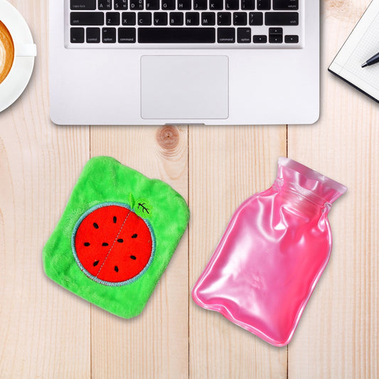 Watermelon Small Hot Water Bag with Cover Ã¢â‚¬â€œ Pain Relief Warmer