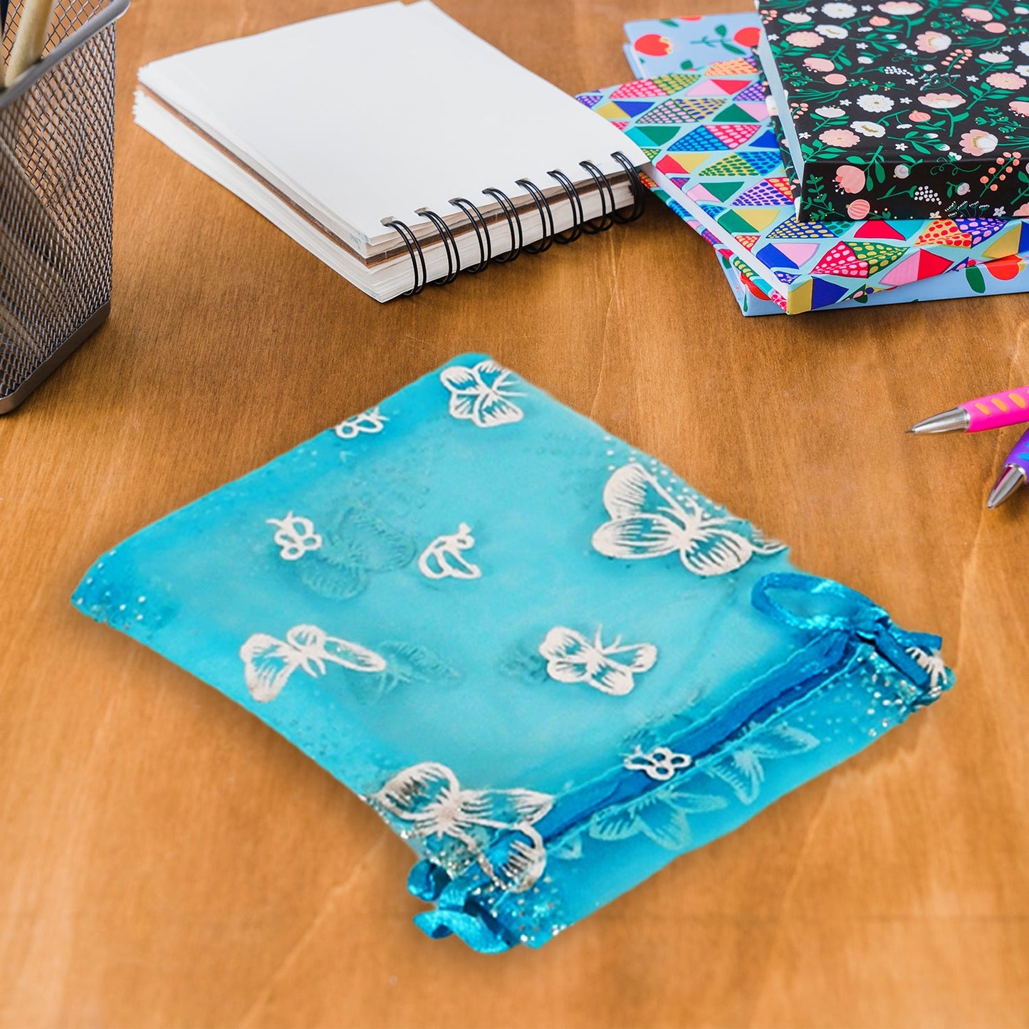 Organza Return Gift Bags Small Mesh Bags Drawstring Gift Bags Christmas Drawstring Organza Gift Bags, Wedding Party Festival Gift Bags, Jewellery Packing Pouch Dry Fruit Pouch 10Ãƒâ€”12 Cm (100 Pcs Set)