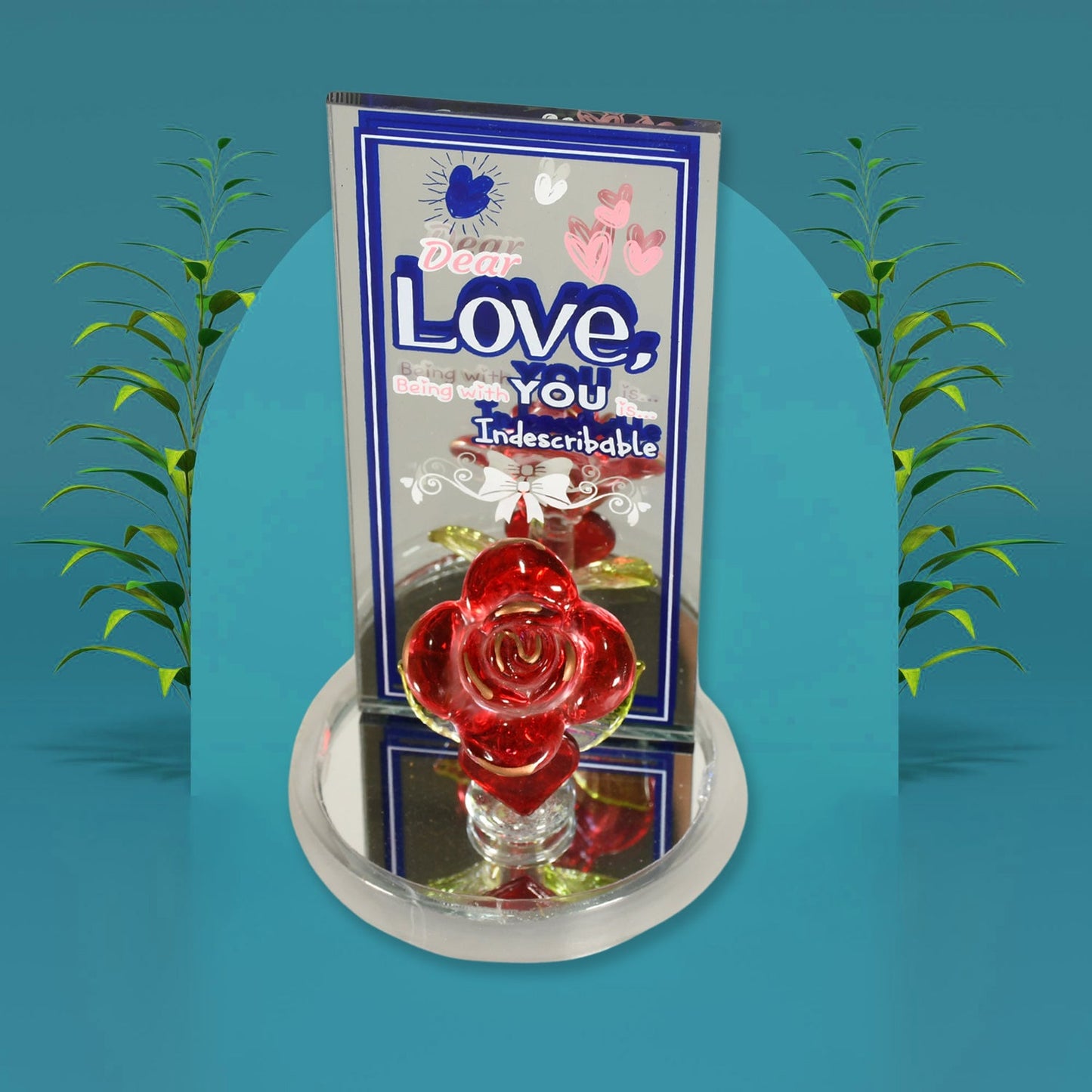 Lovely Rose Showpiece Ã¢â‚¬â€œ Romantic Gift Set for All Occasions (1 Pc)