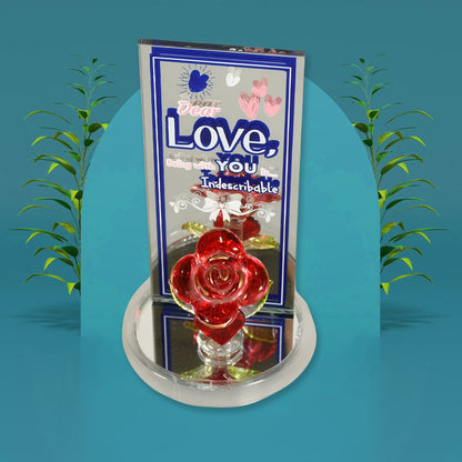 Lovely Rose Showpiece Ã¢â‚¬â€œ Romantic Gift Set for All Occasions (1 Pc)