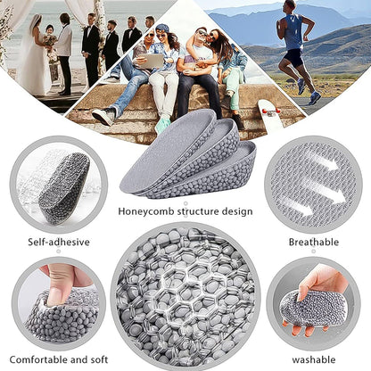 Height Increase Silicone Insoles Heel, Shoe Pads (12Ãƒâ€”7 Cm / 1 Pair)