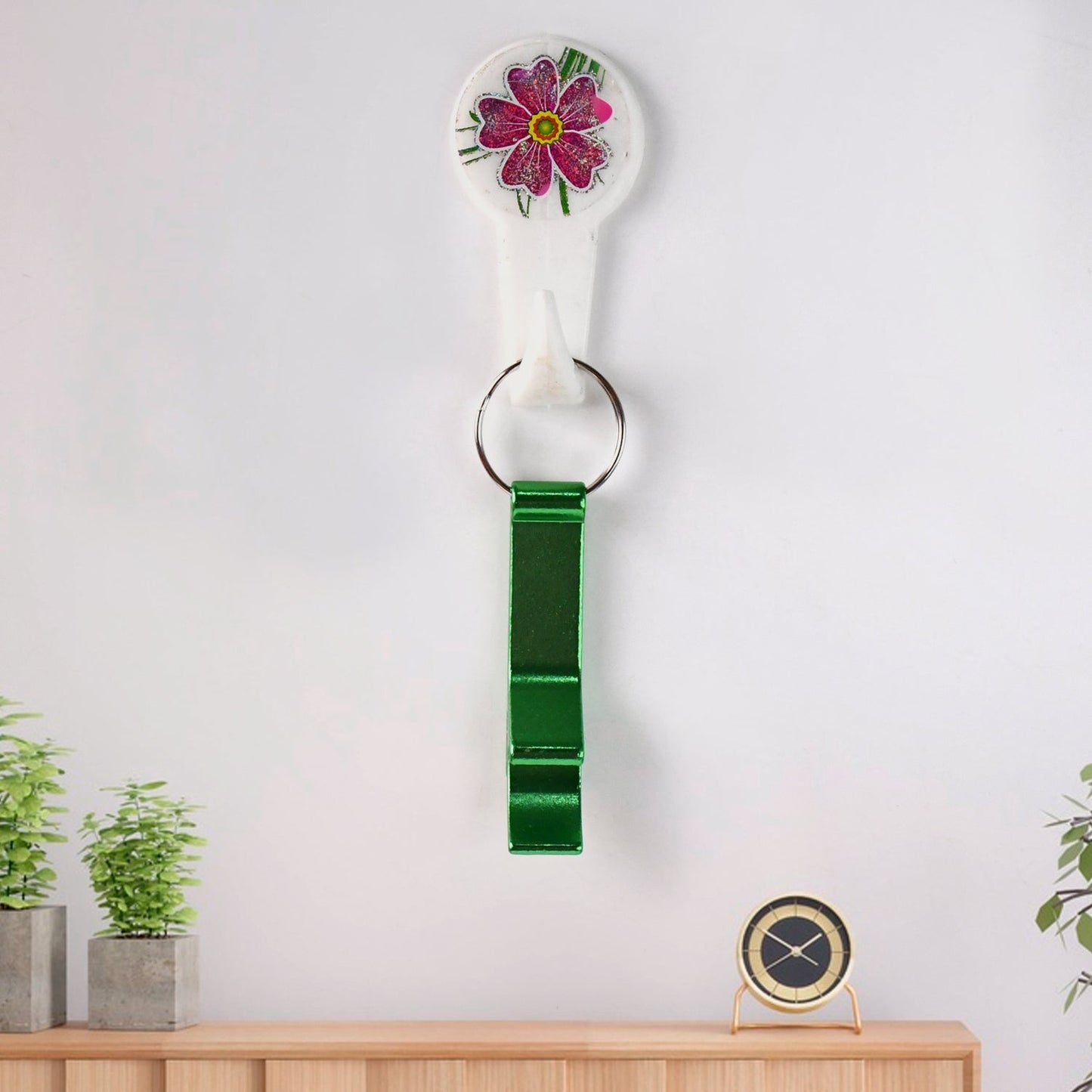 Metal Bottle Opener Keychain (2 Pc)