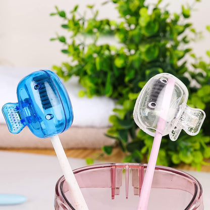 Plastic Toothbrush Head Cover Cap (3 Pc)