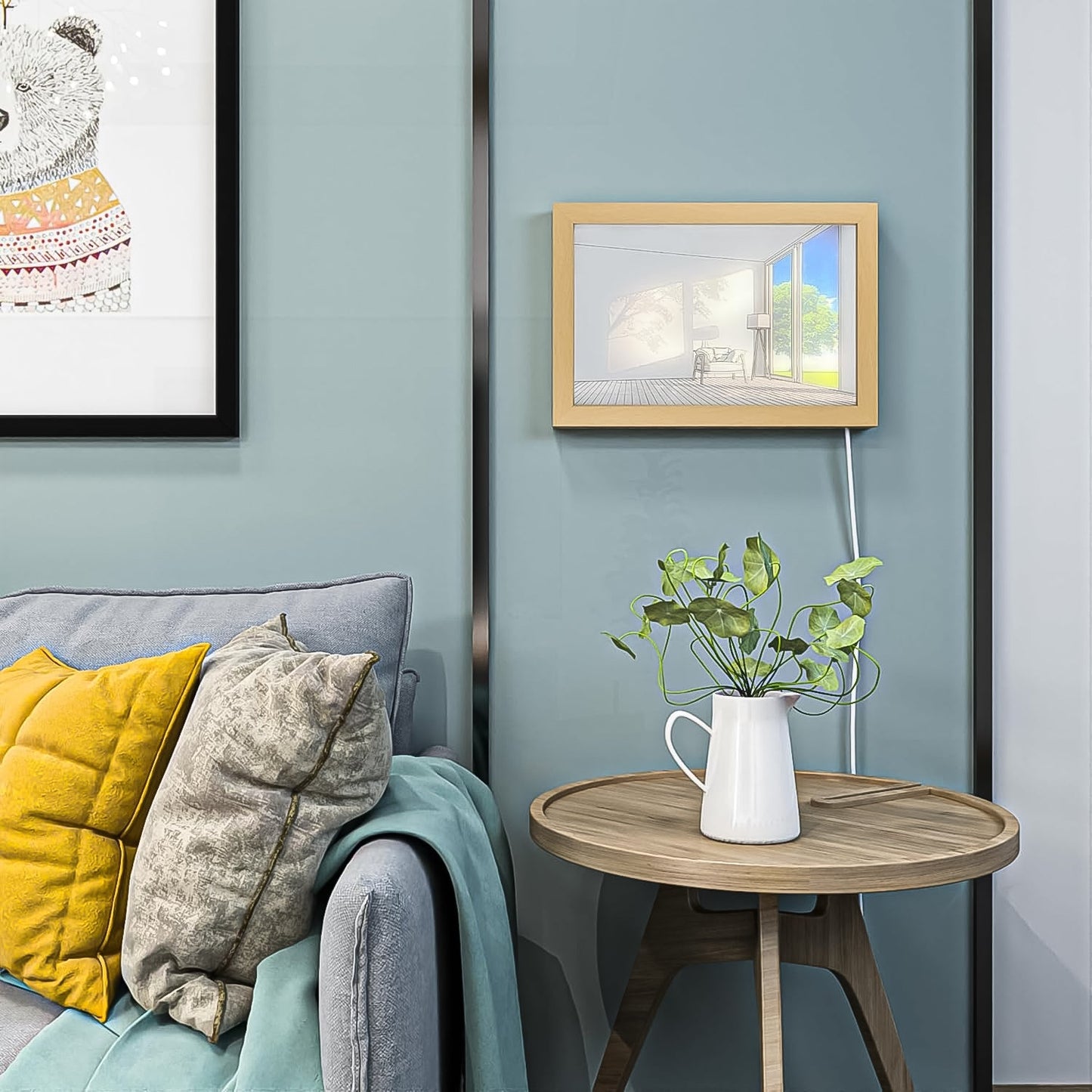 LED NightPainting Decoration Picture Frame Light (1 Pc / 20Ãƒâ€”15 CM)