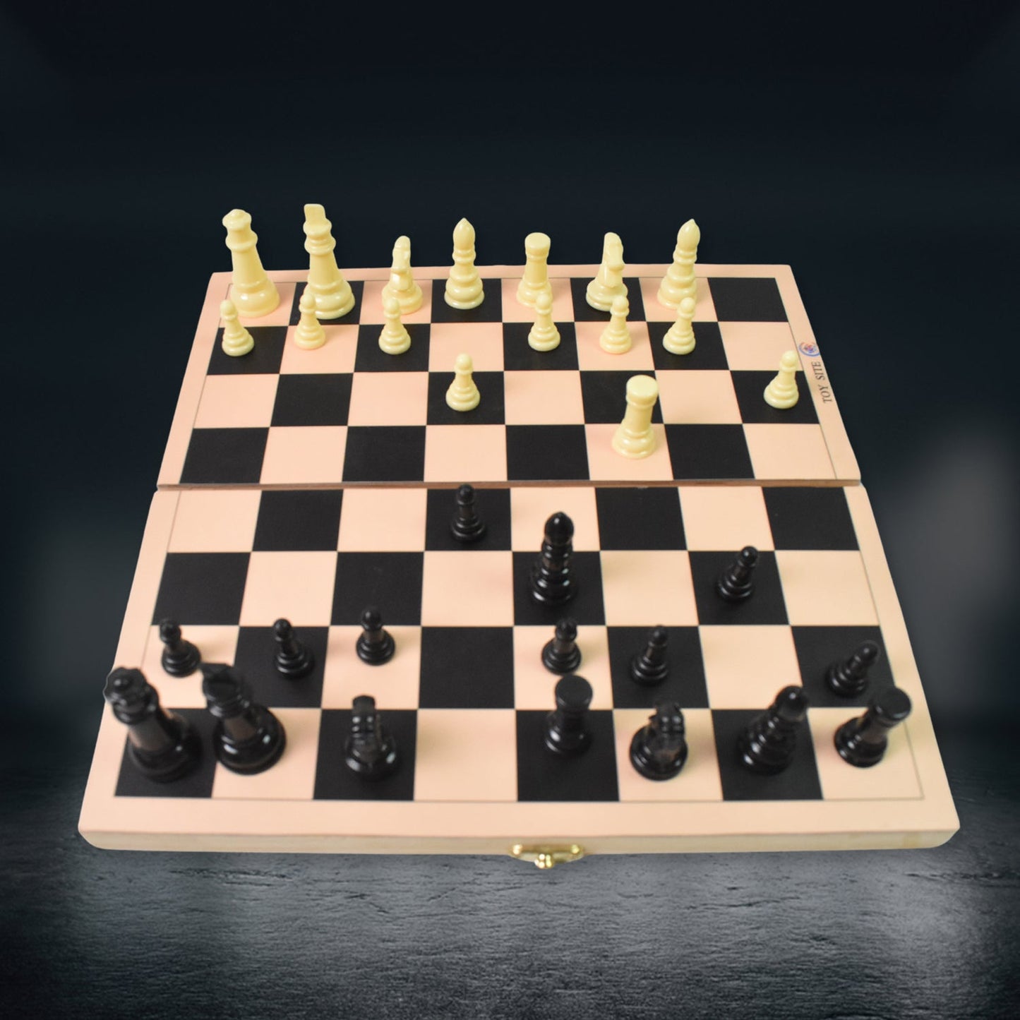 Folding Wooden Chess Board Set (30 Ãƒâ€” 30 Cm / 1 Set)