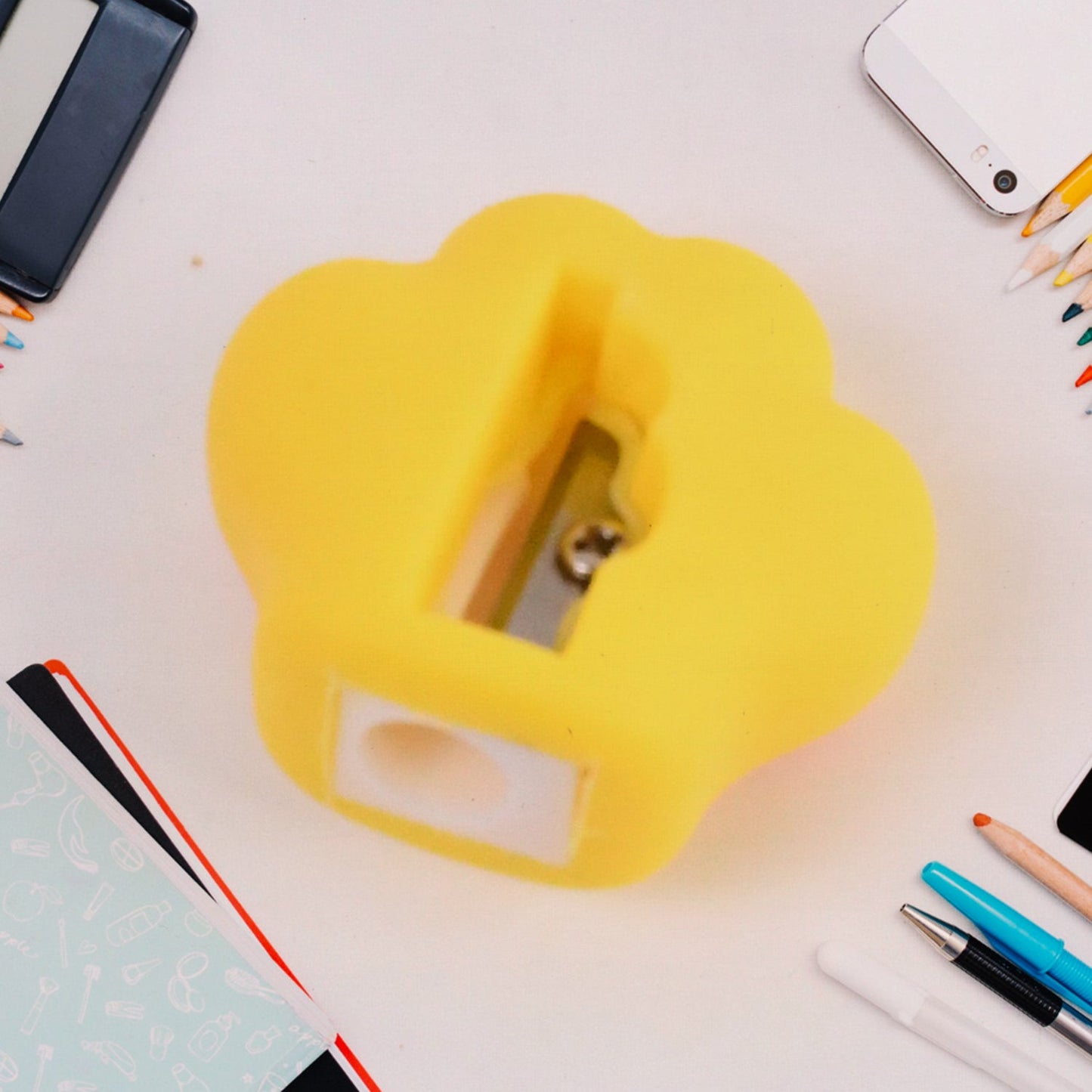 2 in 1 Pencil Sharpener & Eraser for Kids, Fancy Sharpeners=2 pcs
