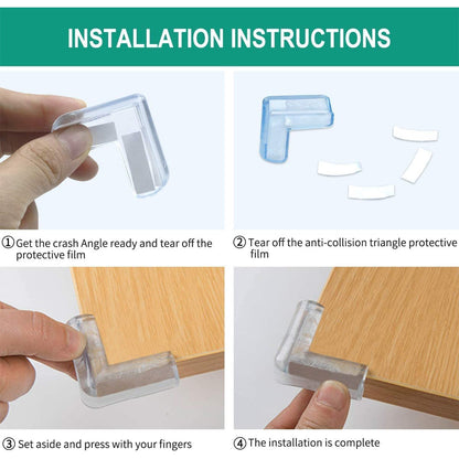 Transparent Table Corner Protector (8 Pcs Set)