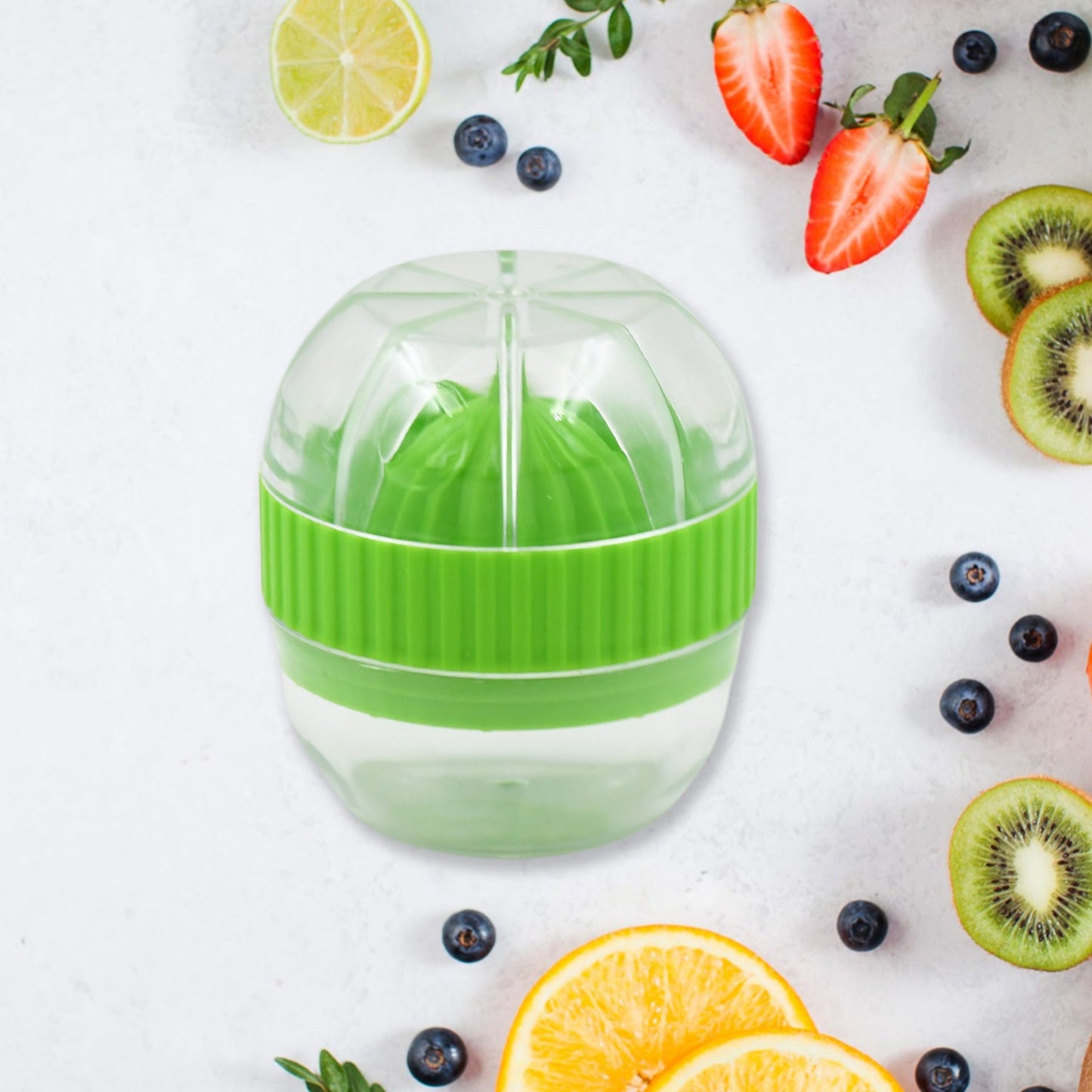 Manual Drink Orange Lemon Citrus Lime Fruit Juice Juicer Squeezer, BPA Free, Press & Pourer With Lid Plastic ManualÃ‚Â (1 Pc)