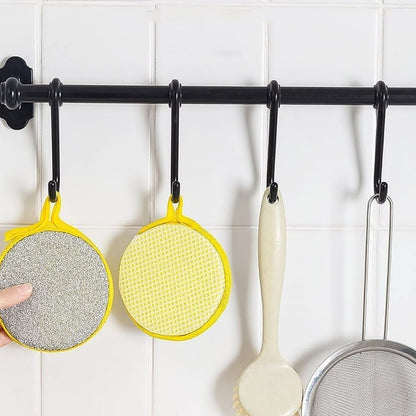 Double Side Dishwashing Sponge Dish Washing Brush (2 Pc)