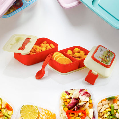 5621Ã‚Â Double Layer Lunch Box Stylish Lid Lunch Box With Fork & Spoon Lunch Box For Children School Lunch BoxÃ‚Â 